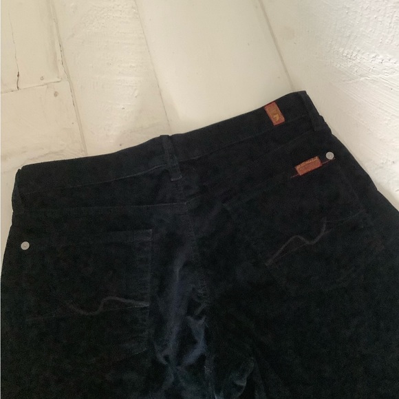 7 seven for all mankind y2k corduroy jeans cropped gaucho for fall size 29 - Picture 3 of 8